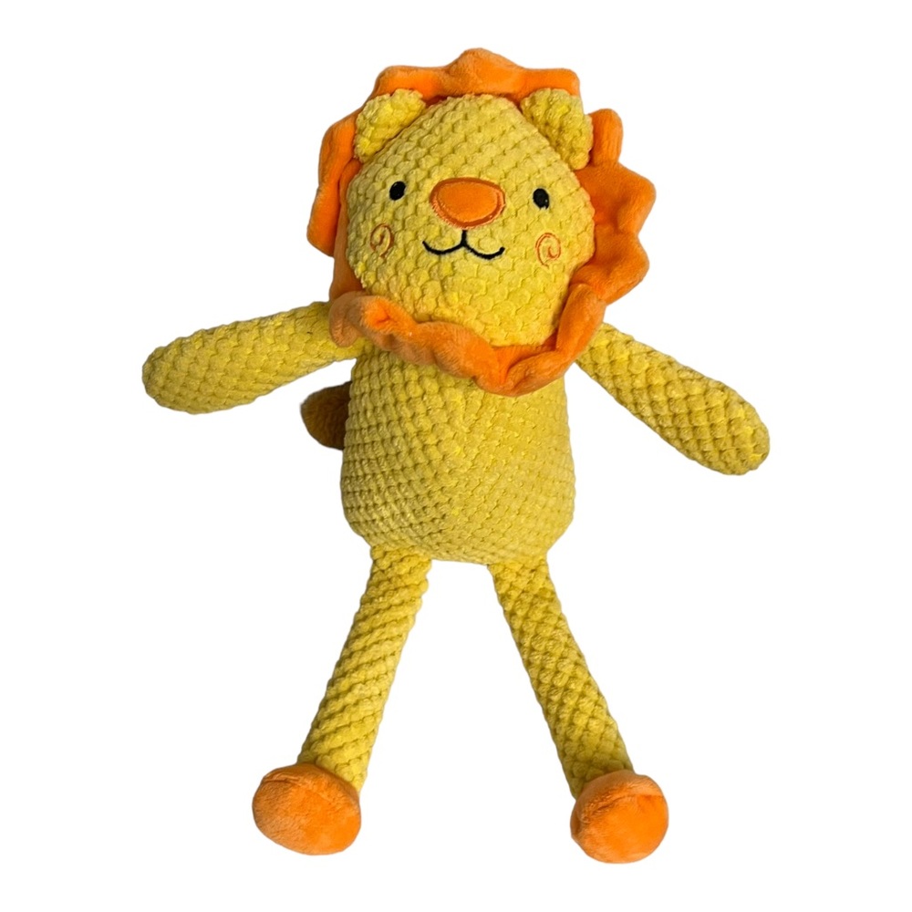Lion Plush Stuffed Animal Baby Toy Orange Mane that Crunches